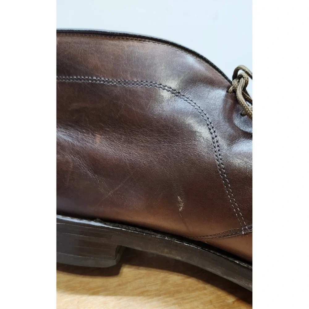 Allen Edmonds Malvern Brown Leather Chukka Boots Mens 10.5 D 9161 USA Made
